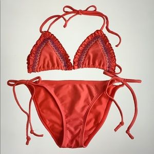 Roxy Girls Pink Bikini